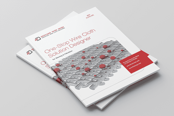 编织金属网目录的封面。